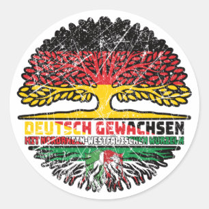 Sticker Rond Rhénanie-du-Nord-Westphalie Allemagne