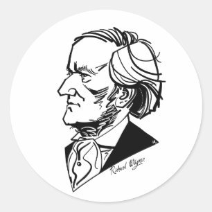 Sticker Rond Richard Wagner