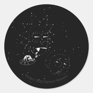 Sticker Rond RICK ET MORTY™   Constellations