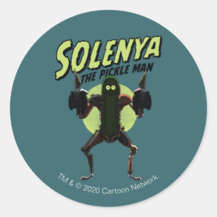 Sticker Rond RICK ET MORTY™   Solenya - L'homme chiche