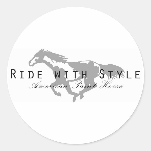 Sticker Rond Ride avec style (Devant)