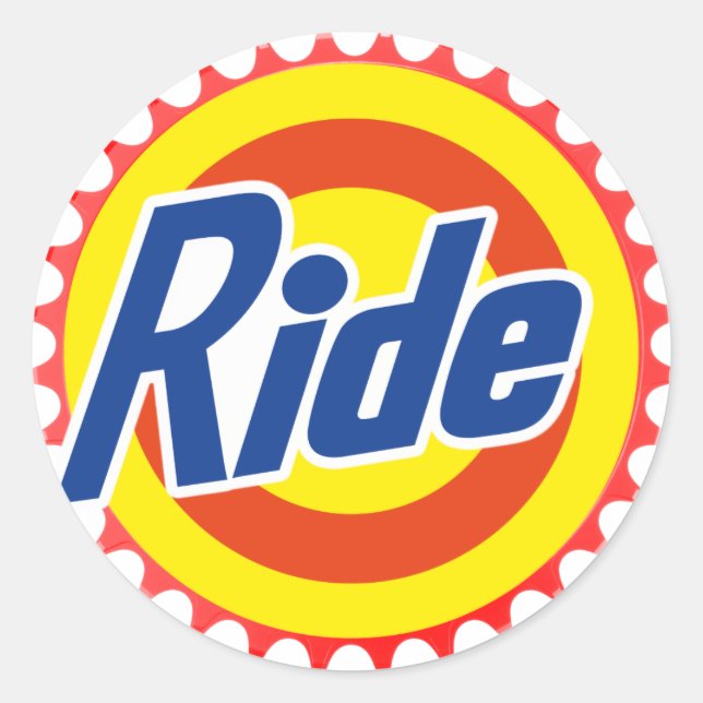 Sticker Rond Ride (Parodie) (Devant)