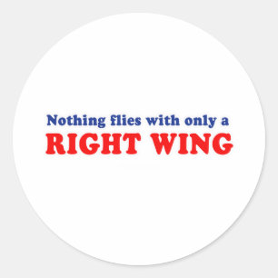 Sticker Rond Rien ne vole avec seulement une droite