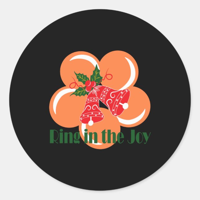 Sticker Rond Ring In The Joy  (Devant)