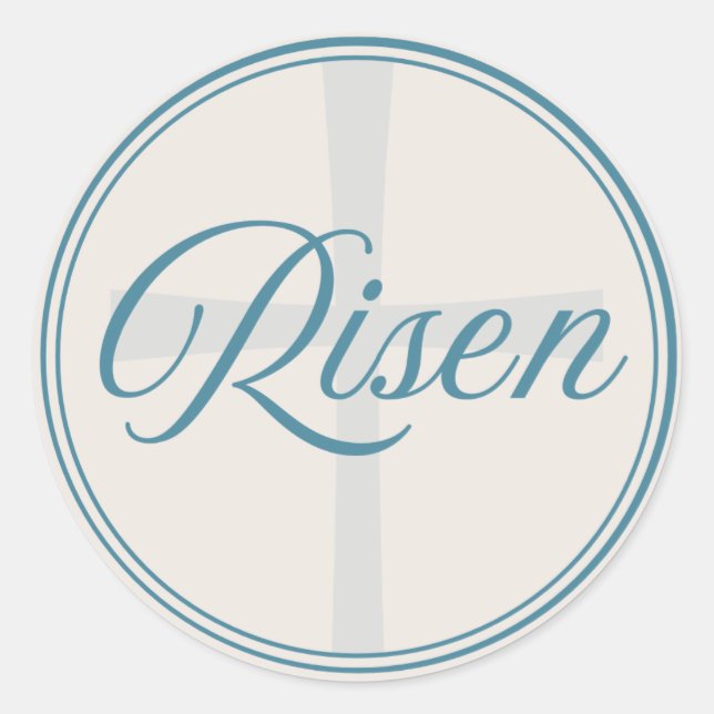 Sticker Rond Risen Cross - Flush Seal Large  (Devant)