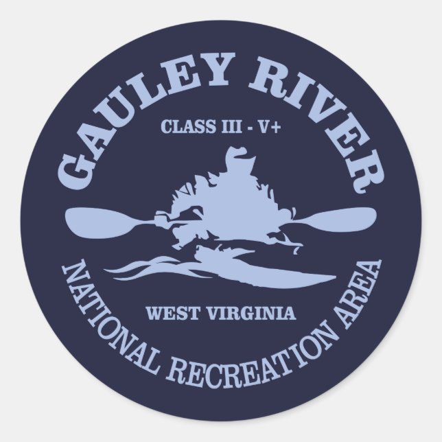 Sticker Rond Rivière Gauley (Devant)