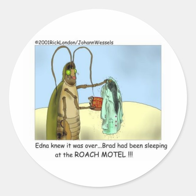 Sticker Rond Roach Infidelity Drôle Dons, Tee - shirts & Objets (Devant)