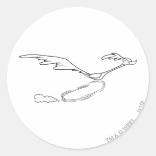 Sticker Rond ROAD RUNNER™ Exécution rapide