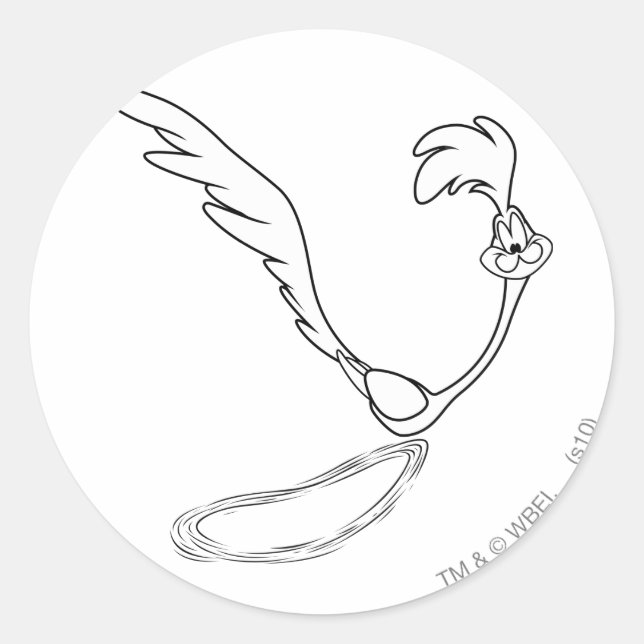 Sticker Rond ROAD RUNNER™ Running (Devant)