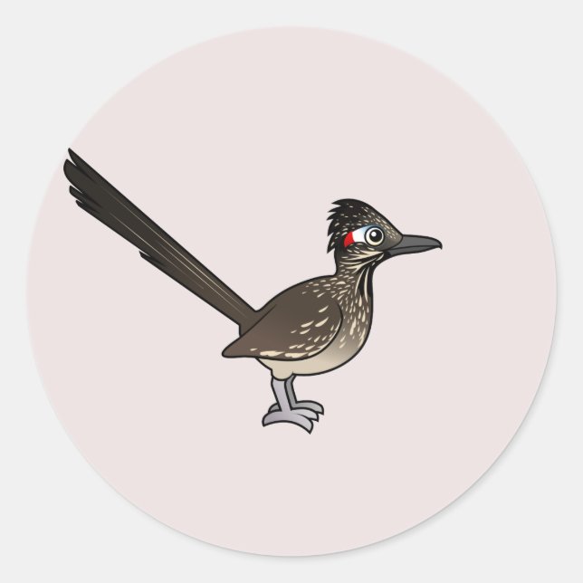 Sticker Rond Roadrunner jote Birdorable (Devant)