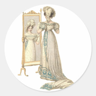 Sticker Rond Robe de cour 1822