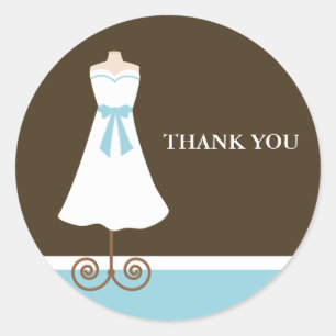 Sticker Rond Robe de demoiselle