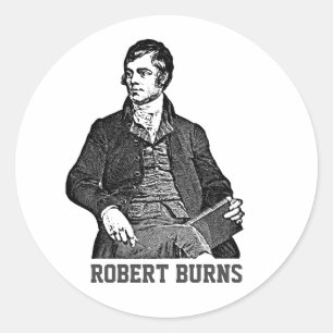 Sticker Rond Robert Burns