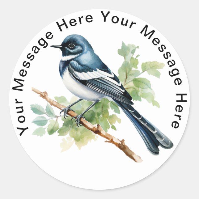 Sticker Rond Robin à tarte orientale (Devant)