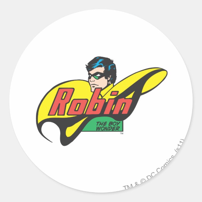 Sticker Rond Robin The Boy Wonder (Devant)