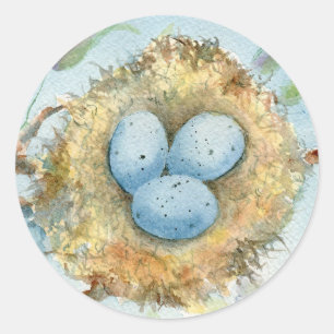 Sticker rond "Robin's Nest"