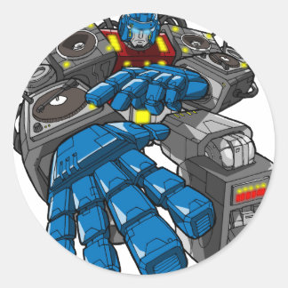 Sticker Rond Robot Hip hop