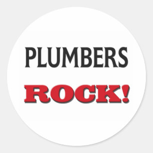 Sticker Rond Roche de plombiers