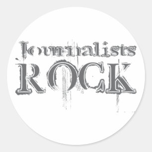 Sticker Rond Roche des journalistes