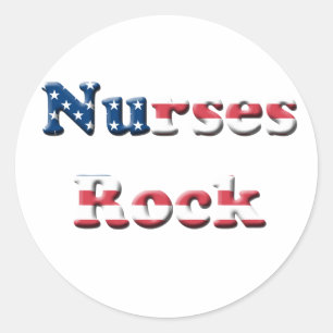STICKER ROND ROCHE D'INFIRMIÈRES