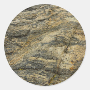 Sticker Rond Rocher de Joshua Tree Nature Abstraite