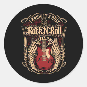 STICKER ROND ROCHER ET ROCHER