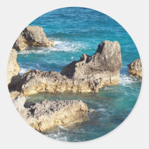 Sticker Rond Rochers à Horseshoe Beach