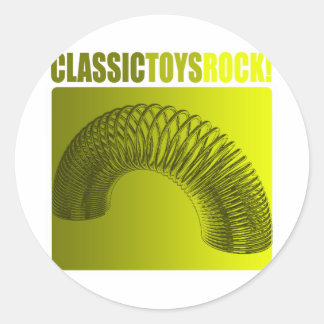 Sticker Rond Rochers De Jouets Classiques !