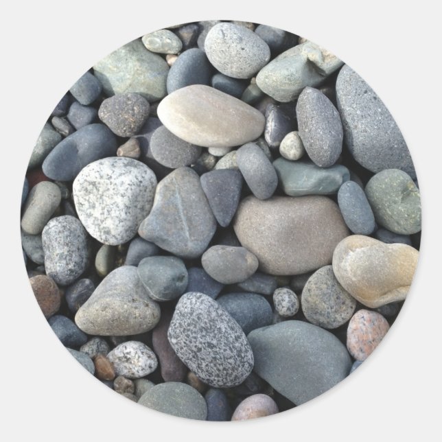 Sticker Rond Rochers, galets, pierres (Devant)
