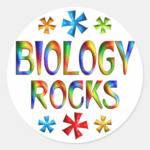 STICKER ROND ROCHES DE BIOLOGIE