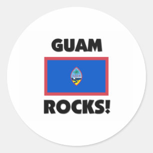 Sticker Rond Roches de la Guam