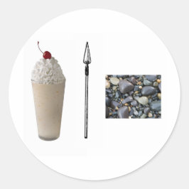 Sticker Rond Roches de Shakespeare