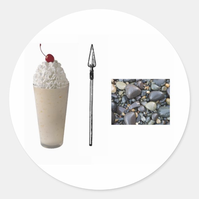 Sticker Rond Roches de Shakespeare (Devant)