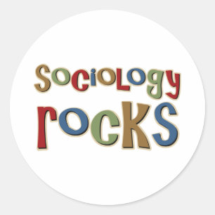 Sticker Rond Roches de sociologie