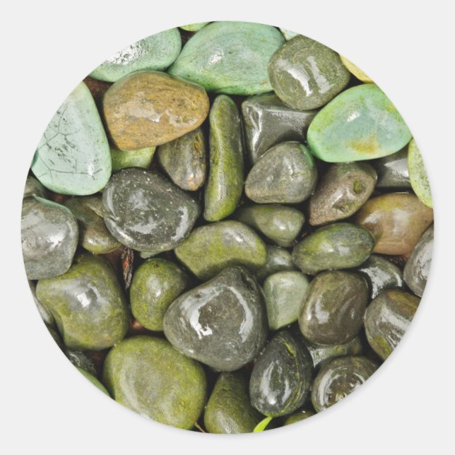 Sticker Rond Roches décoratives (Devant)