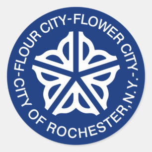 Sticker Rond Rochester, New York, États-Unis