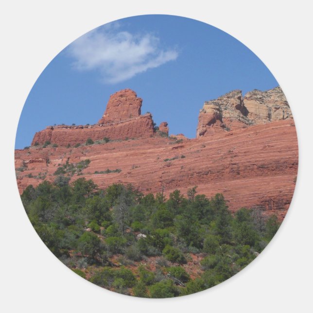 Sticker Rond Rock bateau à vapeur à Sedona Arizona Photographie (Devant)
