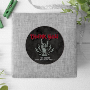 Sticker Rond Rock et Roll - Rock Thématique