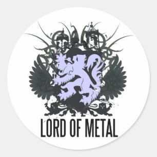 Sticker Rond Rock=Life 'Lord of Metal Stickers'