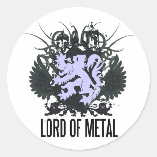 Sticker Rond Rock=Life 'Lord of Metal Stickers'