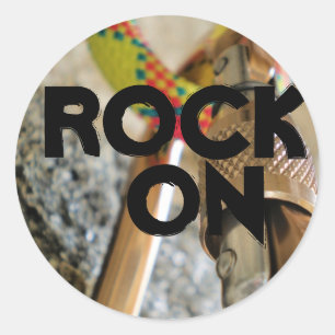 Sticker Rond Rock on...autocollant escalade