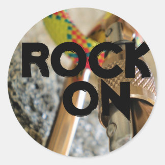 Sticker Rond Rock on...autocollant escalade
