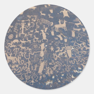Sticker Rond Rock papier