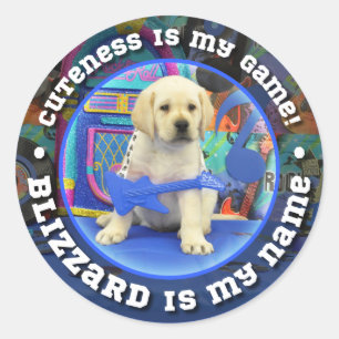 Sticker Rond Rock Star Blizzard