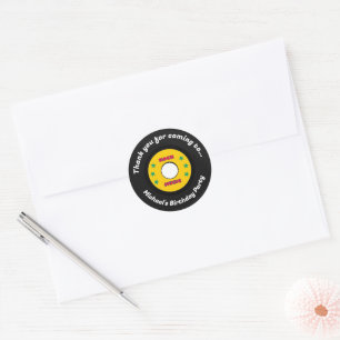 Sticker Rond Rock Star Boys Band Anniversaire