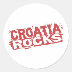 Sticker Rond Rocks de Croatie
