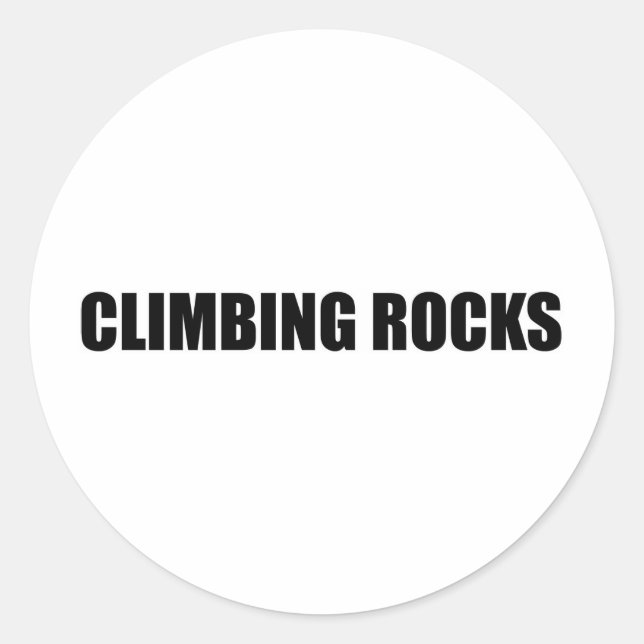 Sticker Rond Rocks Escalades (Devant)
