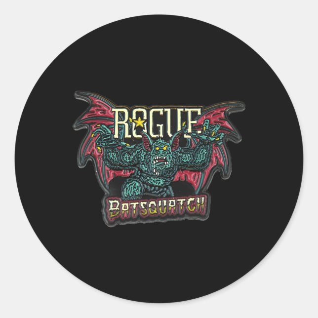 Sticker Rond Rogue Ale Batsquatch (Devant)