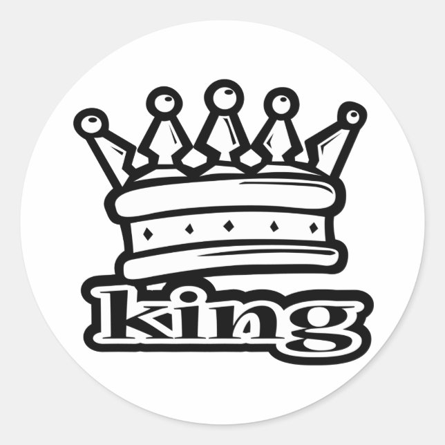 Sticker Rond Roi (Devant)