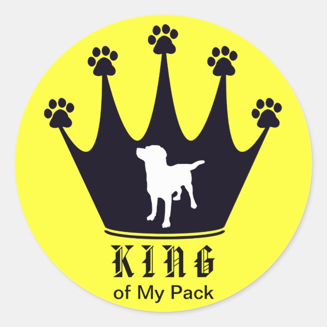Sticker Rond Roi du pack (Devant)